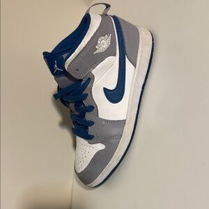 Nike Blue and Gray High-Top Sneakers